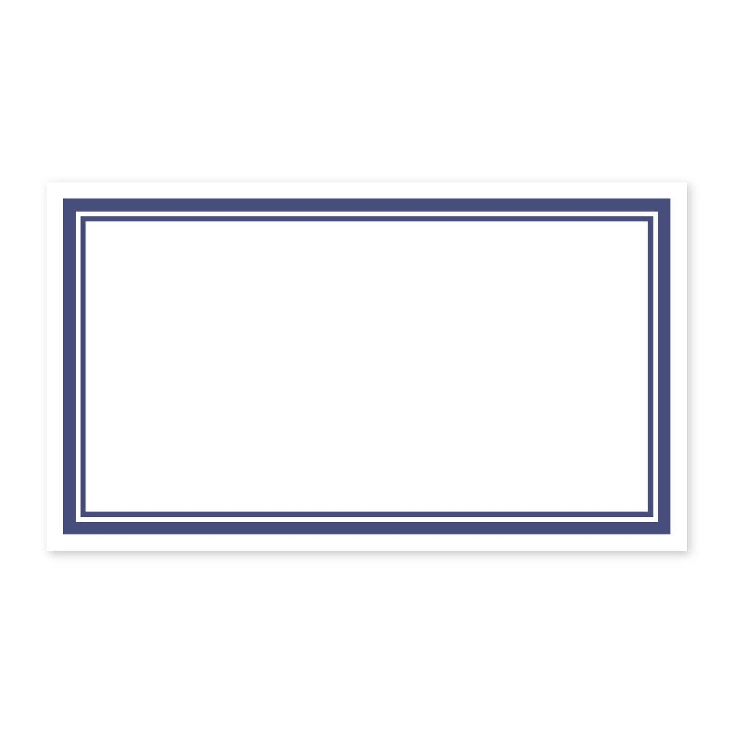 NAVY BORDER PLACE CARD