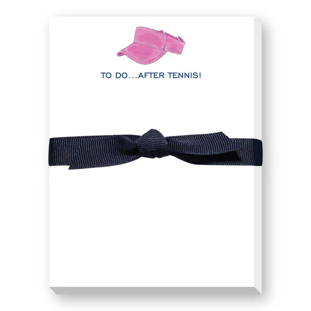 To Do After Tennis Racquets Notepad