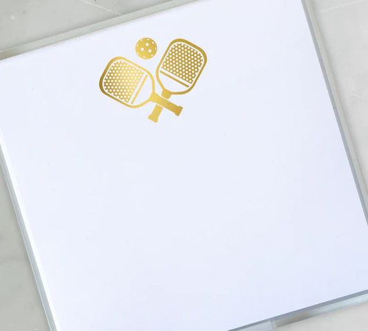 Small Gold Foil Pickleball Notepad