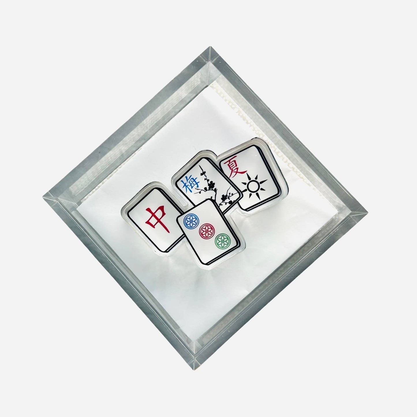 Acrylic Napkin Weight, Mahjong 4