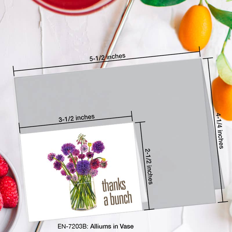 Alliums in Vase Card
