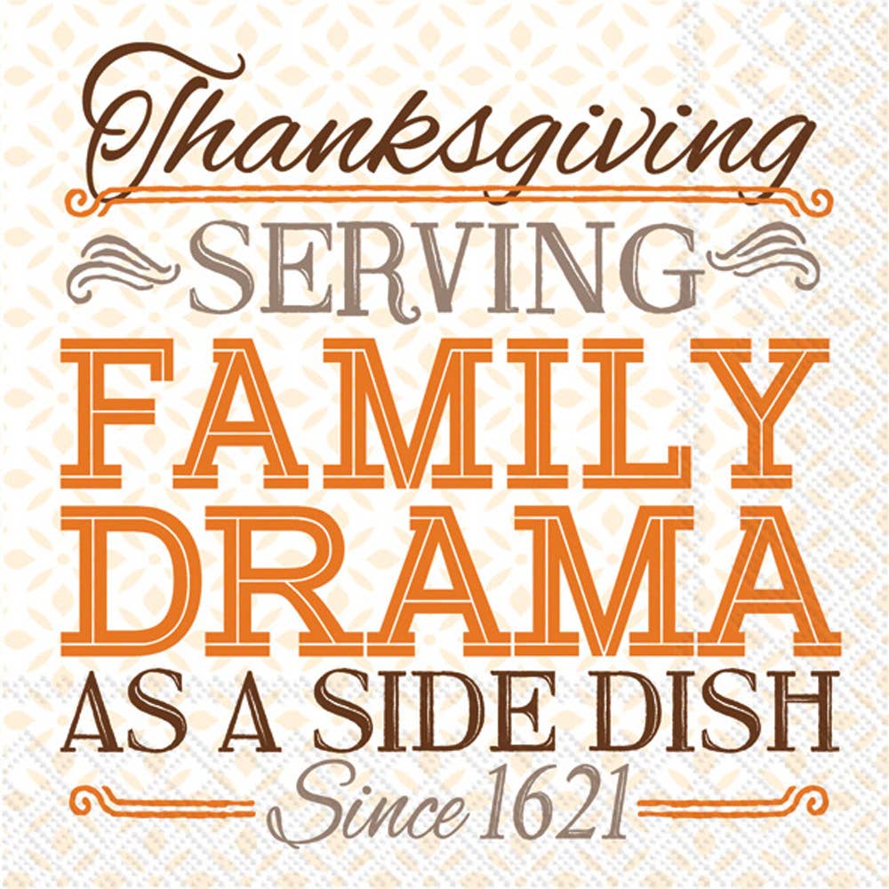 Cocktail Napkins / Serving Family Drama Fall