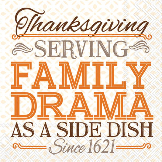 Cocktail Napkins / Serving Family Drama Fall