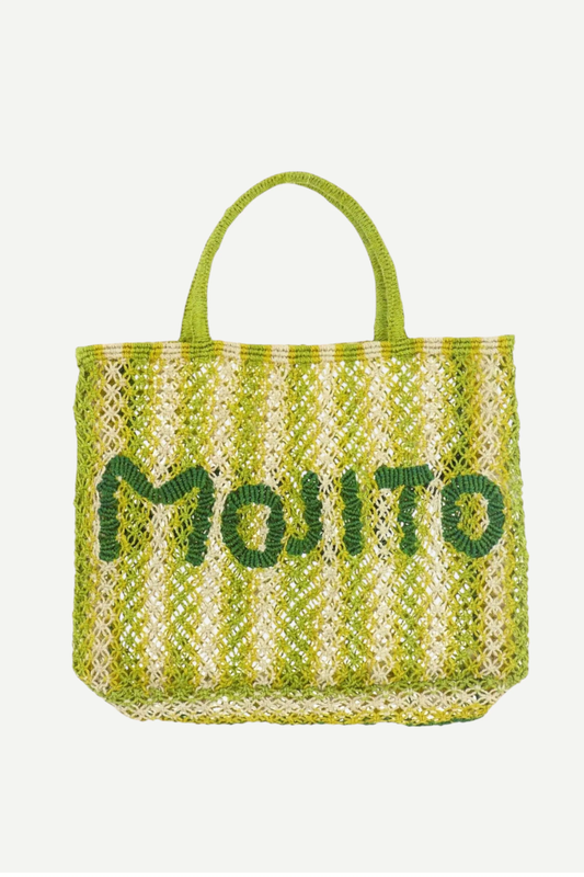 Mojito Jute Bag / LIME YELLOW NATURAL