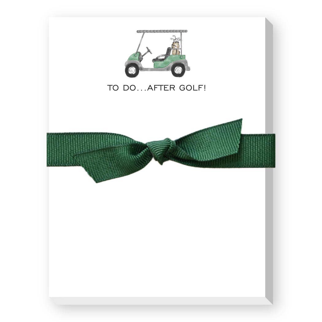 TO DO AFTER GOLF MINI NOTEPAD: GOLF CLUB