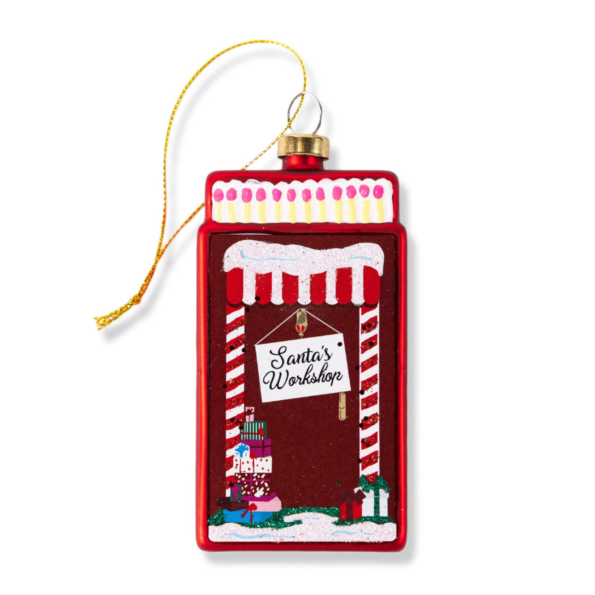 Matchbook Ornament - Santa's Workshop - Thumbnail 2
