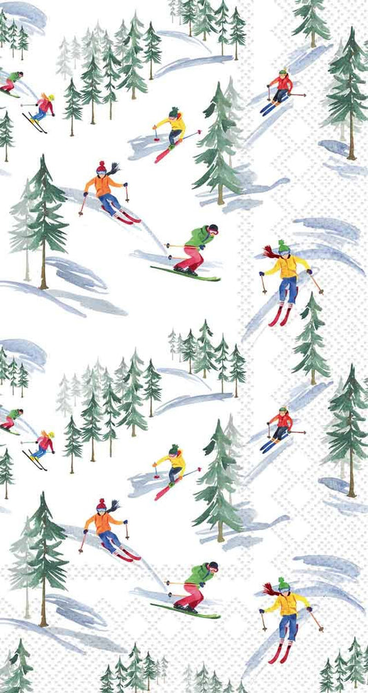 Paper Guest Towel 16 Ct Down The Slope Christmas