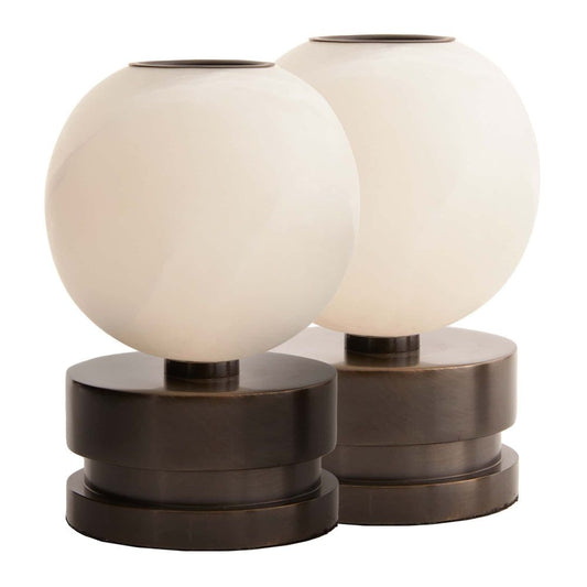 Pluto Candleholders, Set of 2