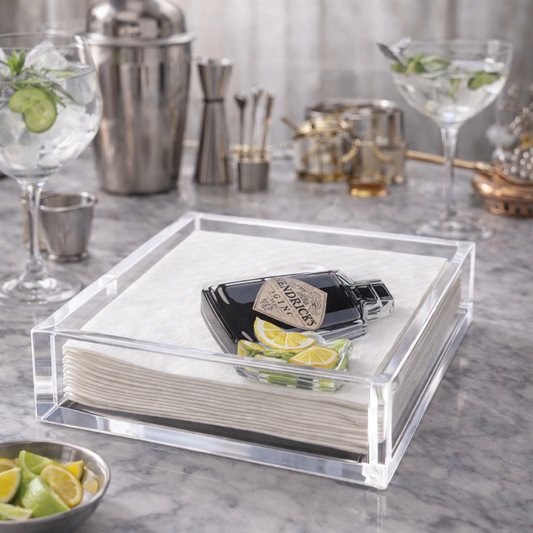 Acrylic Napkin Weight, Gin Lemon Cocktail