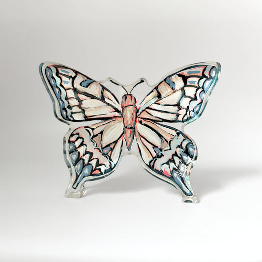 NEUTRAL BUTTERFLY ACRYLIC BLOCK: BITTY BLOCK