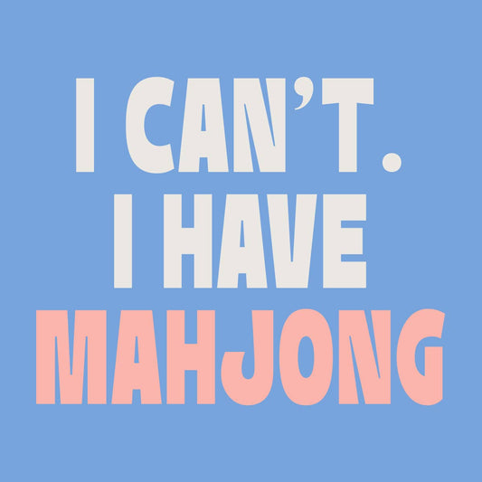 Funny Mahjong Cocktail Napkins | I Have Mahjong