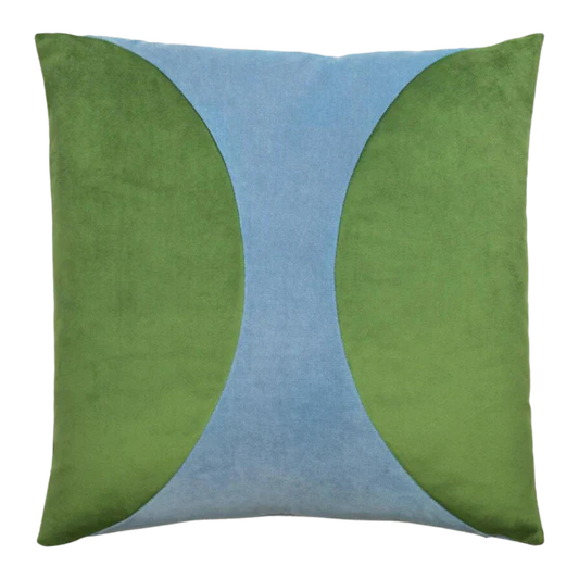 Liv Lima Light Blue Pillow, 22" x 22"