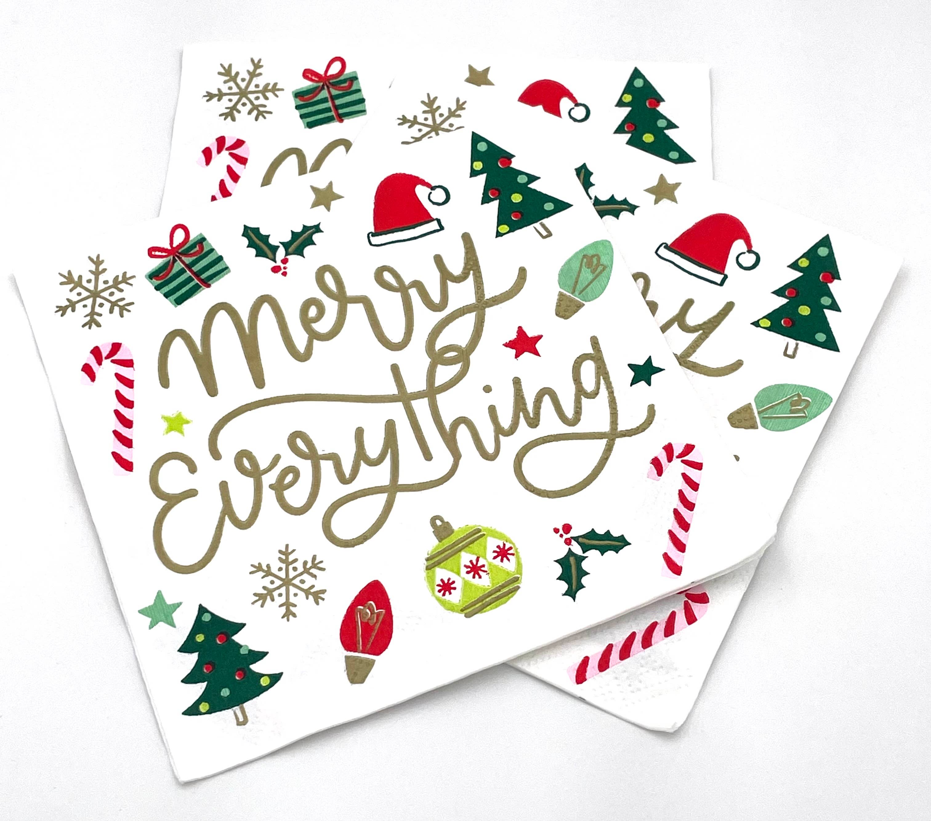 Christmas Cocktail Napkins | Merry Everything