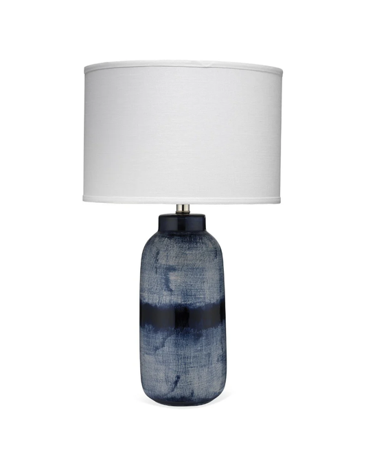 Batik Table Lamp - White Linen