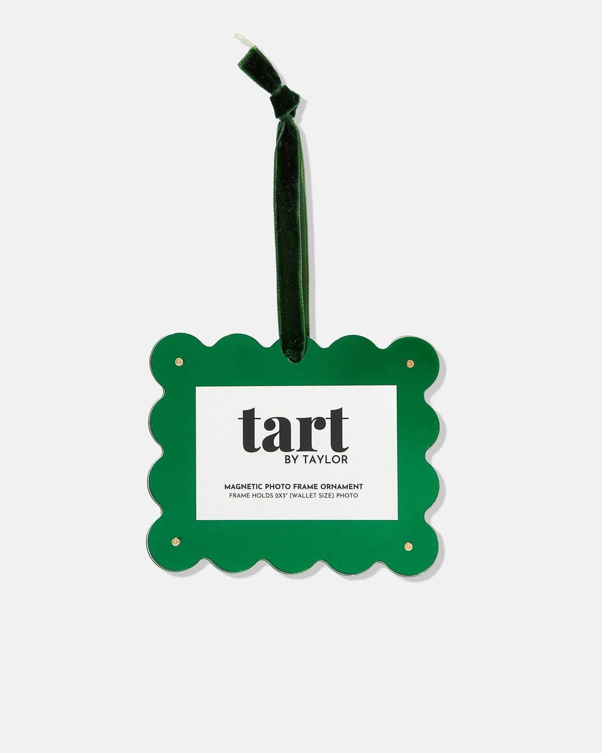 Green Chrome Frame Ornament