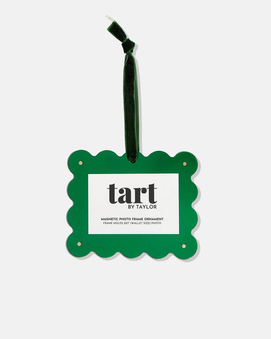 Green Chrome Frame Ornament