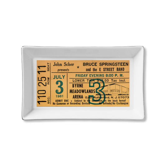 Ceramic Tray - Bruce Springsteen Concert Ticket