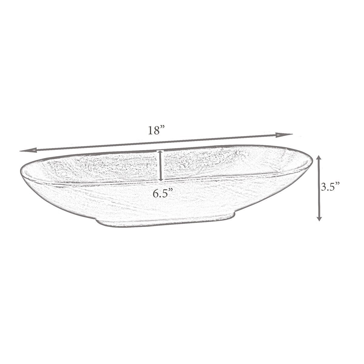 18" Oval Rajnagar Marble Bowl