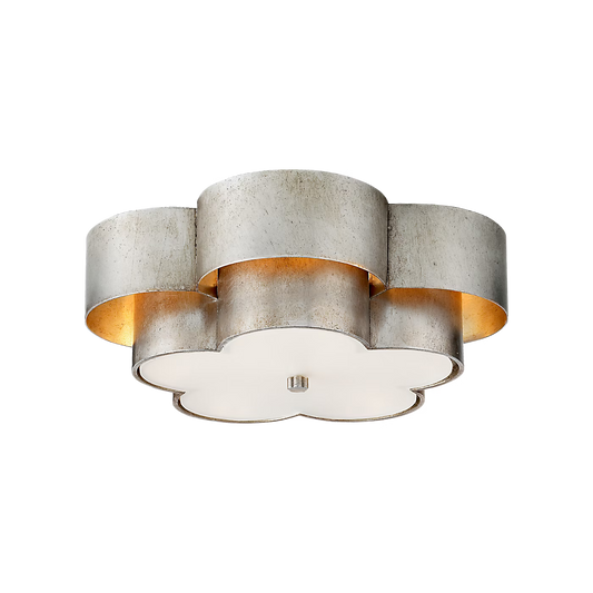 Annabelle Large Flush Mount,  Silver