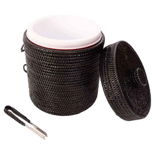 Rattan Large Ice Bucket /Black