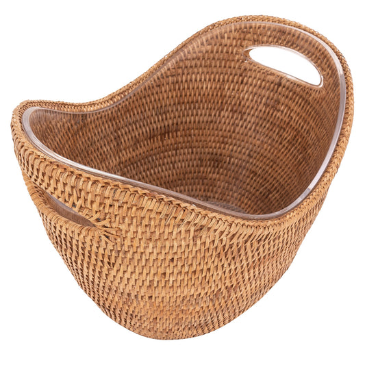 Rattan Champagne Bucket /Honey Brown