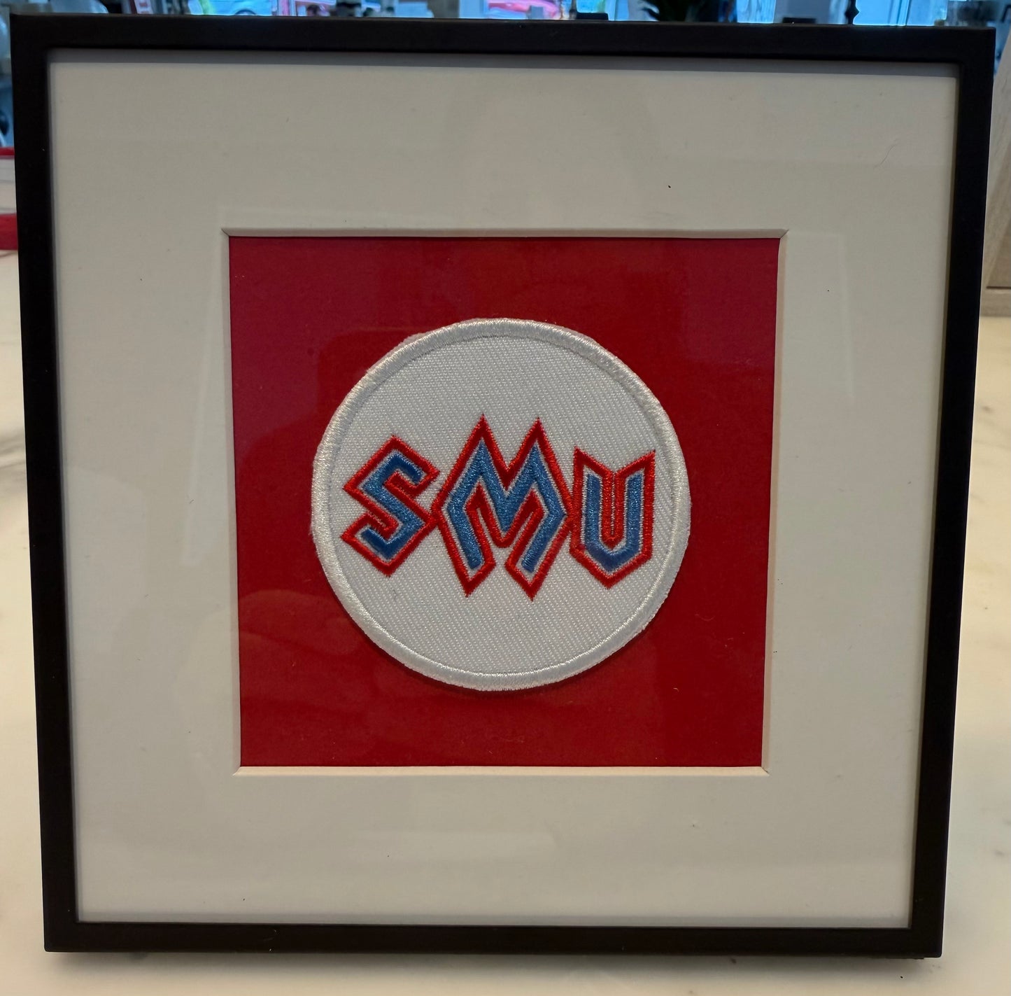 Vintage SMU framed patch