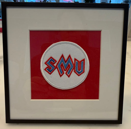 Vintage SMU framed patch