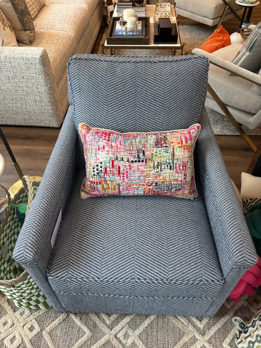 Handmade Carnival Pillow, 14" x 21"