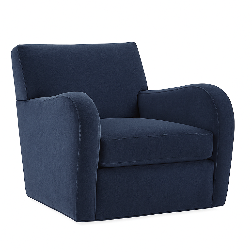 1283-01 Swivel Chair, Danner Denim