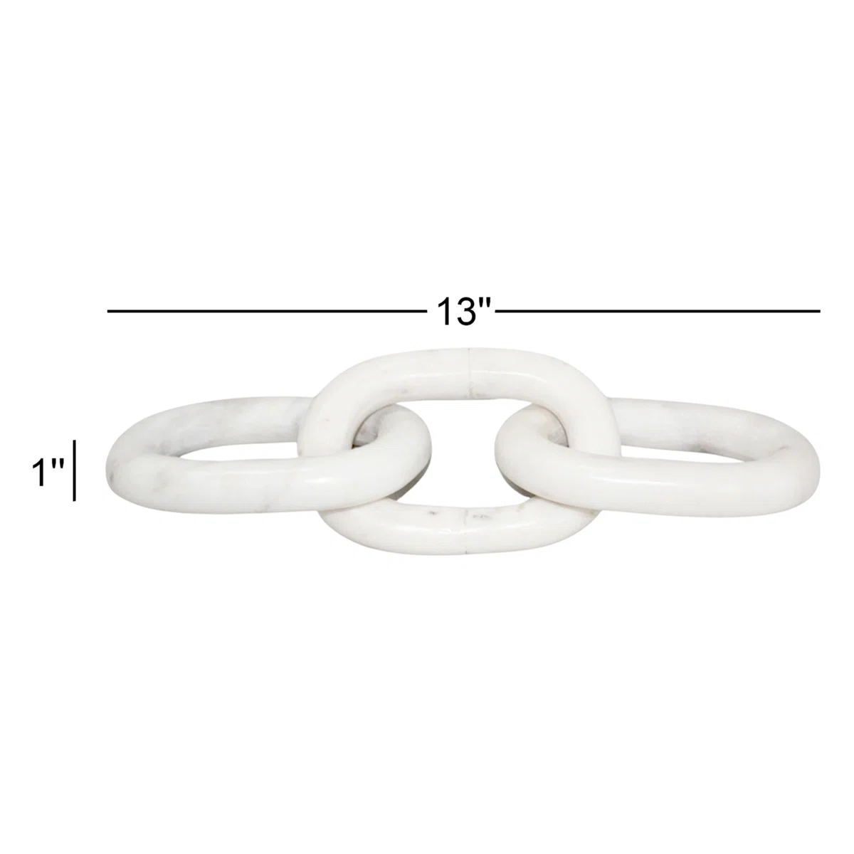 White Marble 3 Links Chain