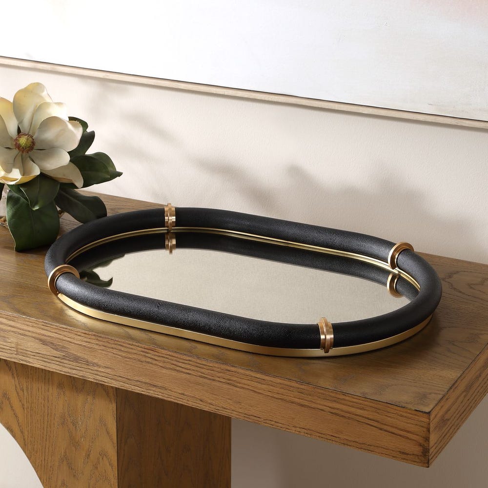 Cyprus Oval Tray / Black