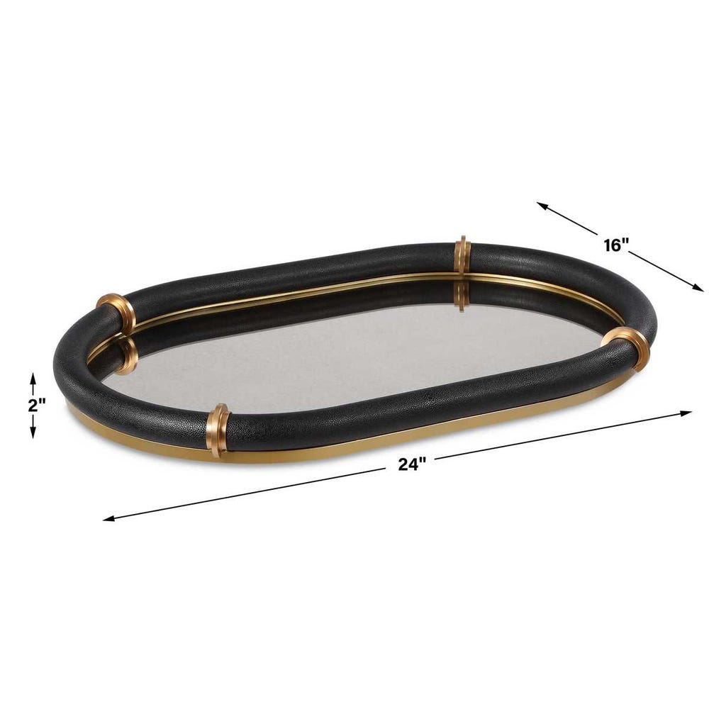 Cyprus Oval Tray / Black