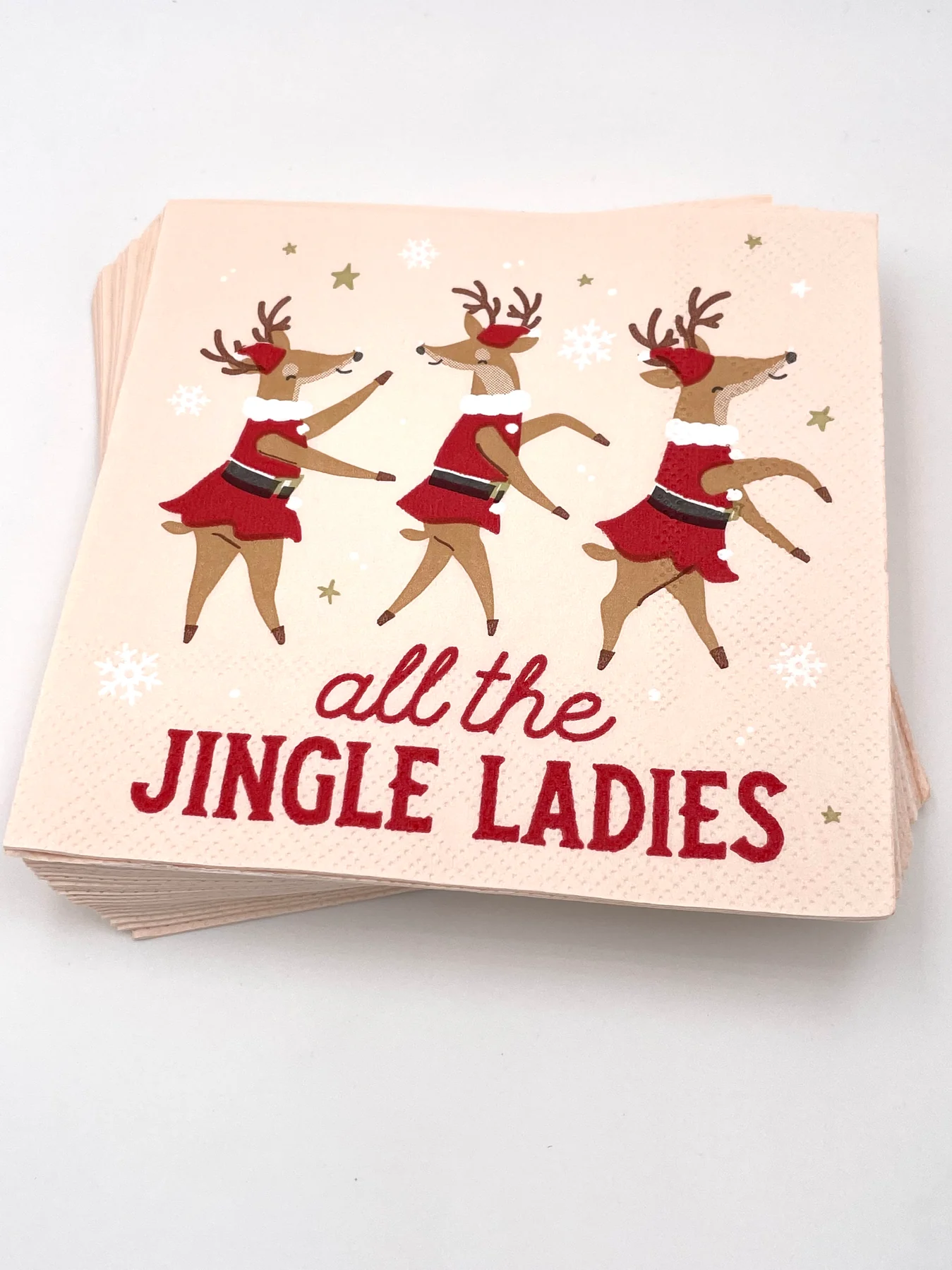 Funny Christmas Cocktail Napkins - All The Jingle Ladies