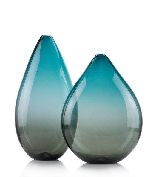 Double Ombre Vase - BLUE