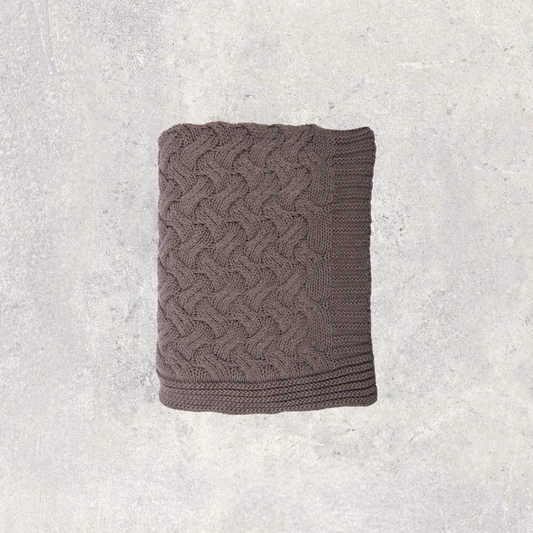 Drapa Dark Brown Throw