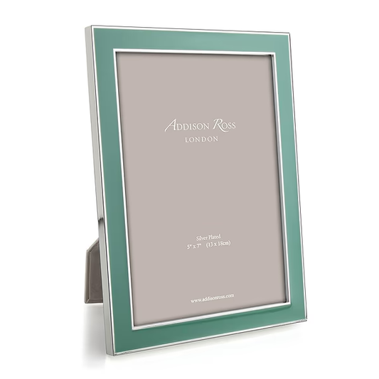 Fern Green Enamel & Silver Frame, 4x6