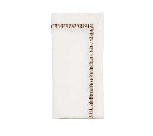 Filament Napkins Brown/White, Set of 4