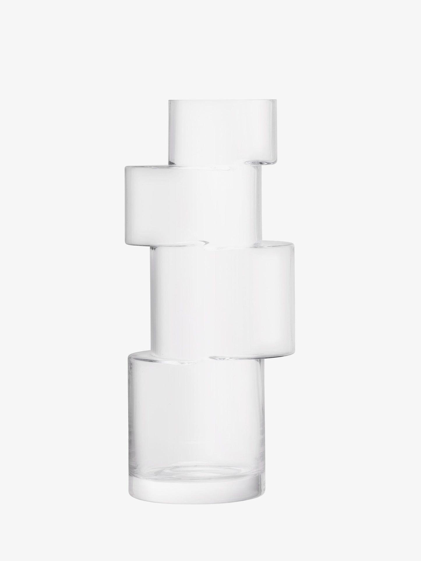 Tier Vase H13.75in Chalk White