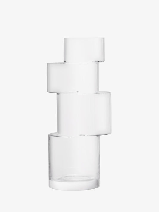 Tier Vase H13.75in Chalk White