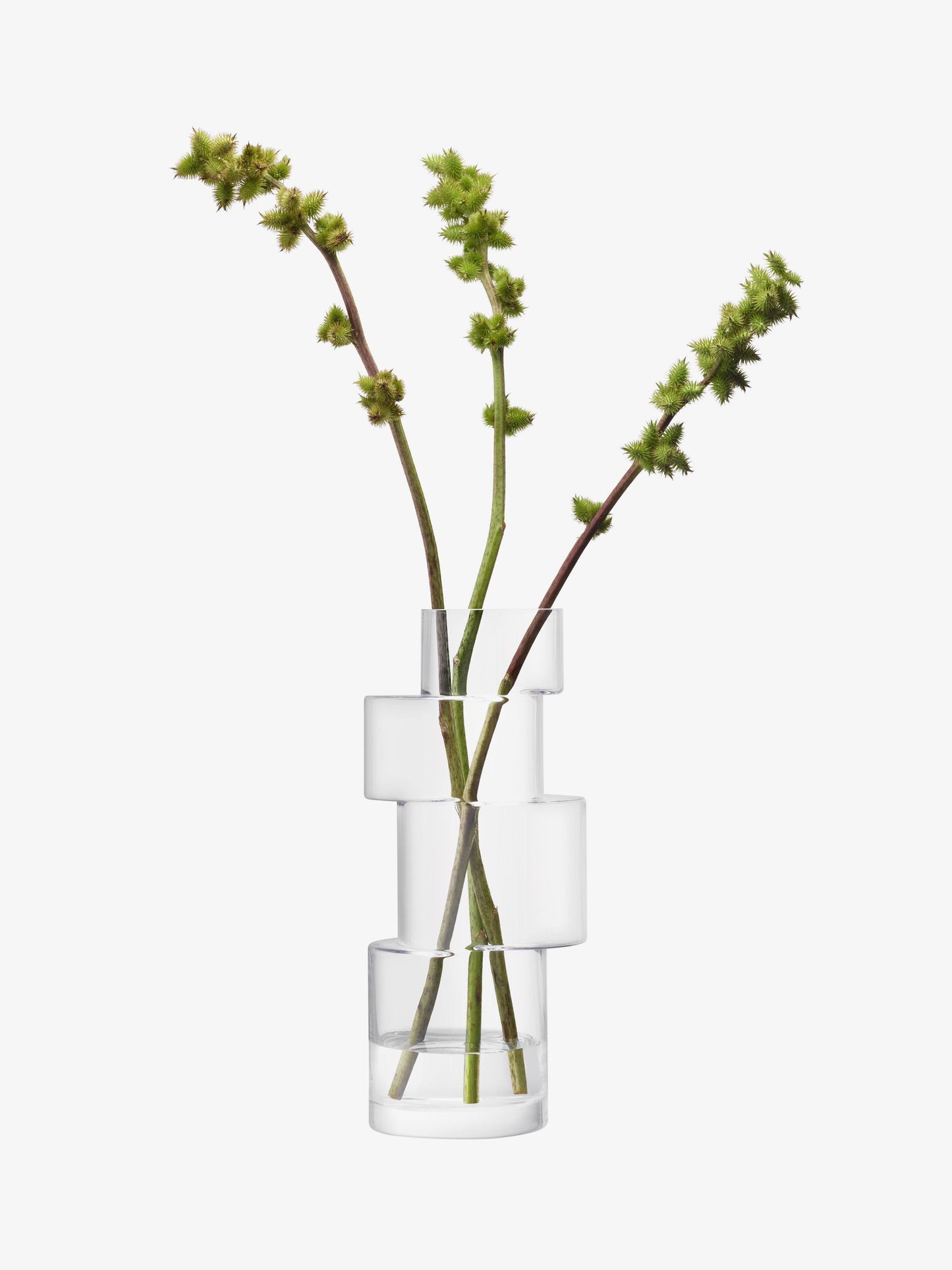 Tier Vase H13.75in Chalk White