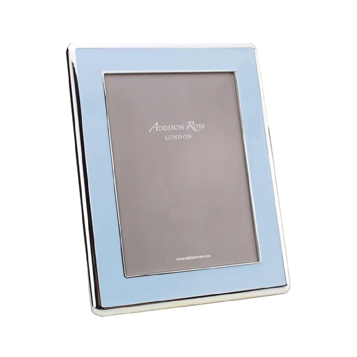 4x6 Powder Blue and Silver Enamel Frame