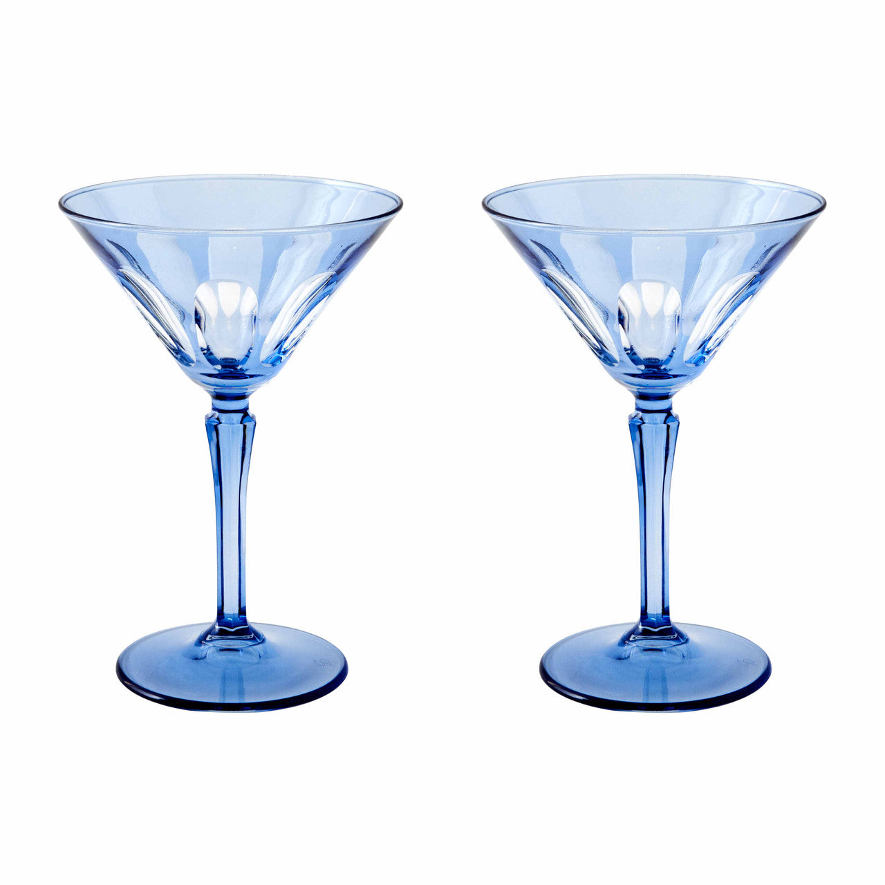 Rialto Glass Martini/Thistle, Set of 2