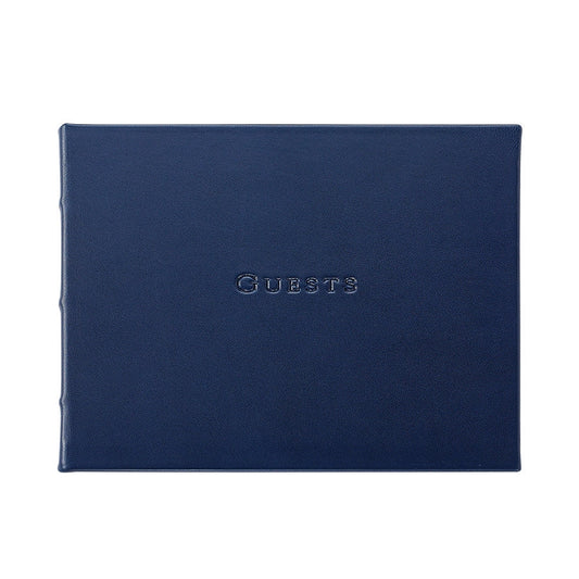 Guest Book/Navy Leather