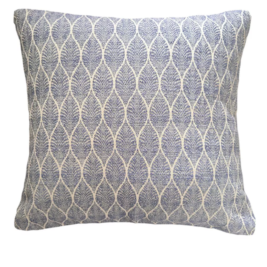 Summer Flora Indigo Indoor Outdoor Pillow, 20x20