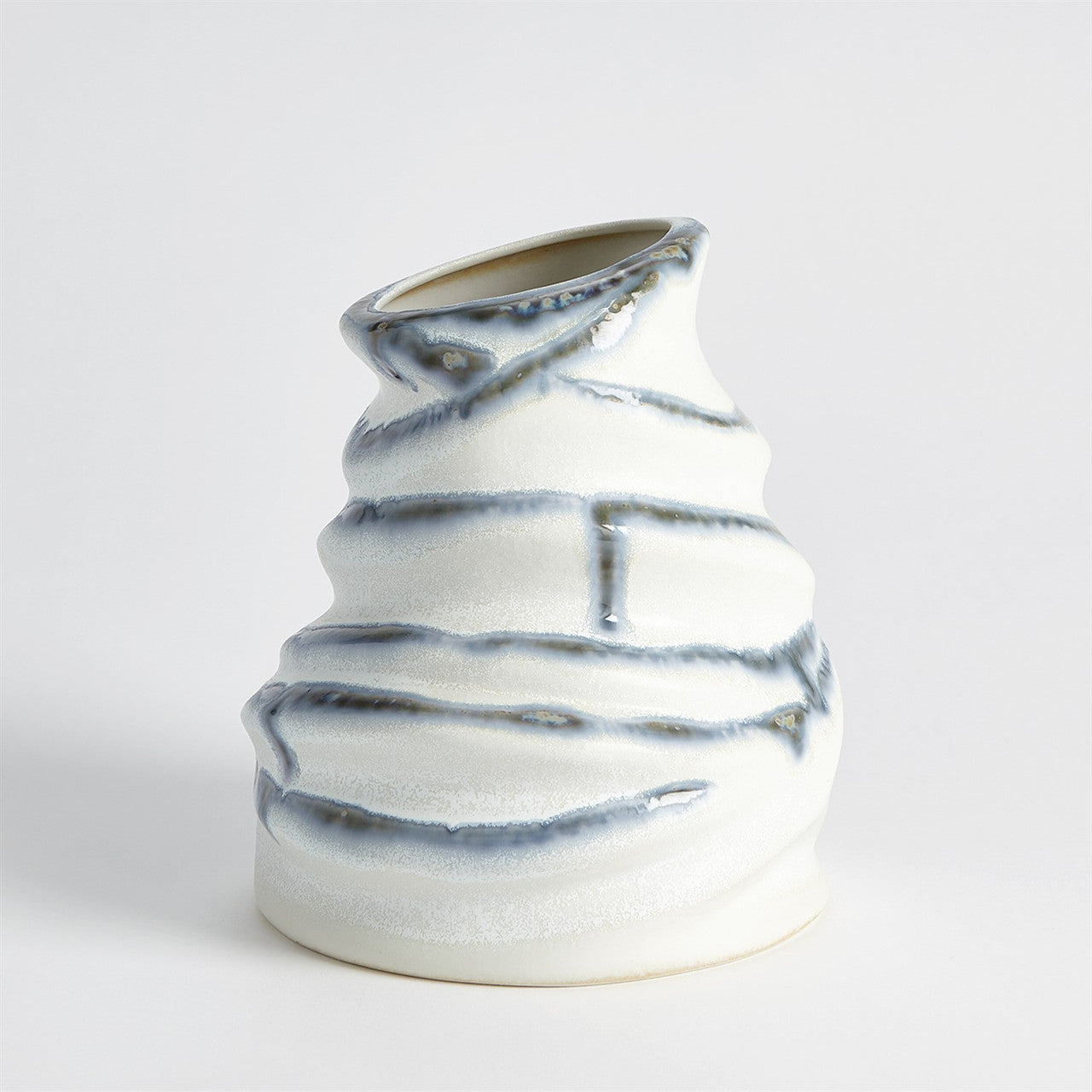 Melting Vase - Indigo Drip