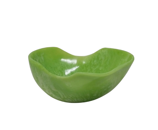 Small Fruit Bowl Lime Green Resin