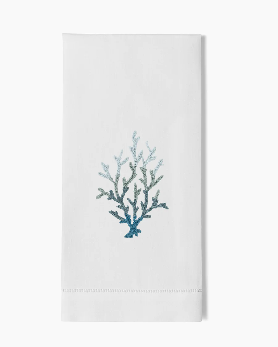 Coral Knot Blue Towel - Thumbnail 5