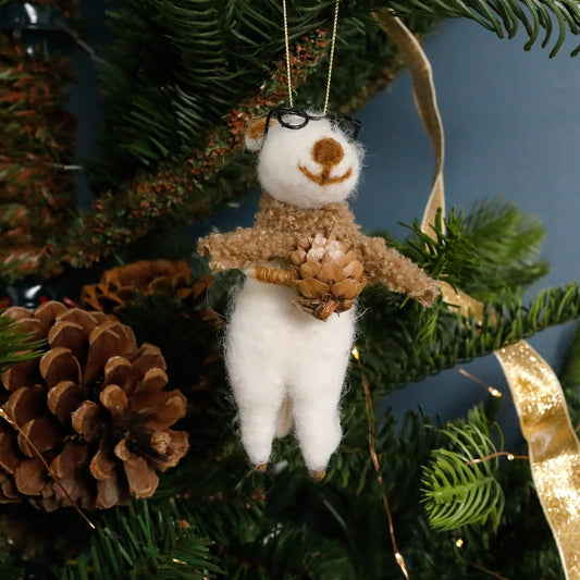 Bear Felt Ornament