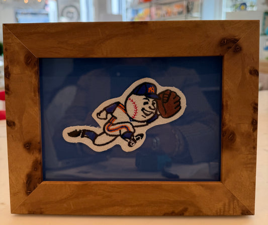 Mr. Mets Framed Patch