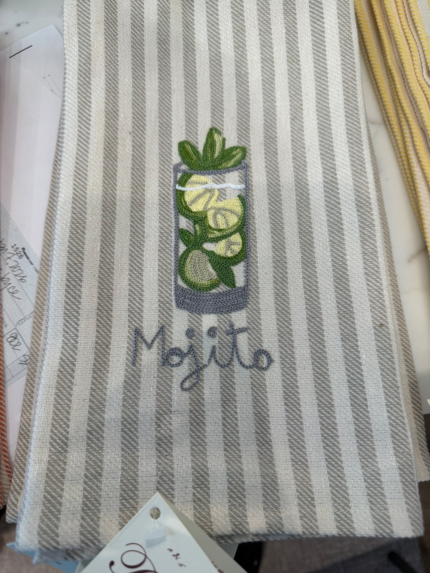 Kitchen Towel Pomelo Grey Stripe